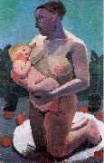 Paula Modersohn-Becker Nursing Mother Sweden oil painting reproduction